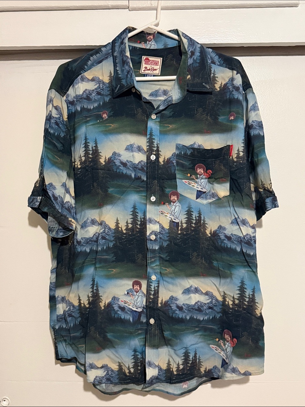 RSVLTS Bob Ross Button-Up shirt